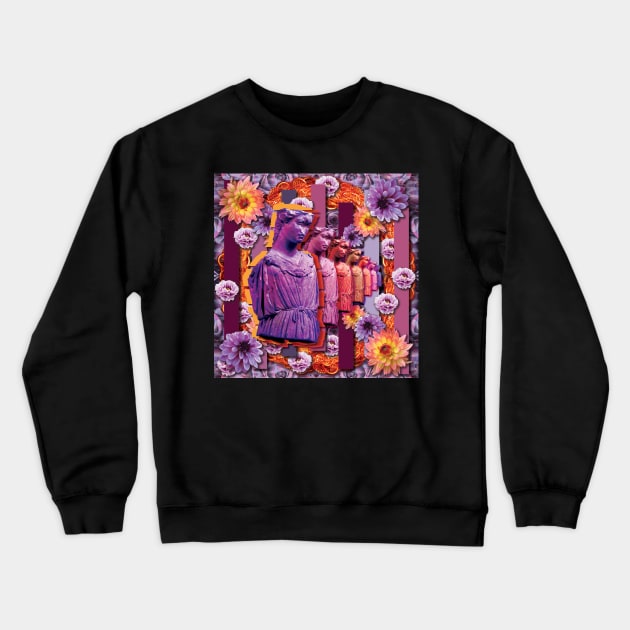 Purple Flame Goddess Crewneck Sweatshirt by STORMYMADE